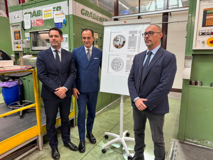 Barolo e Cioccolato del Piemonte nella nuova moneta della Zecca dello Stato